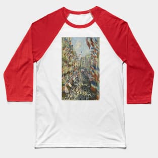 The Rue Montorgueil by Claude Monet Baseball T-Shirt